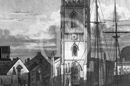 St Nicholas's Church and George's Basin, c 1824